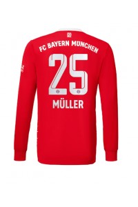 Fotbalové Dres Bayern Munich Thomas Muller #25 Domácí Oblečení 2022-23 Dlouhý Rukáv
